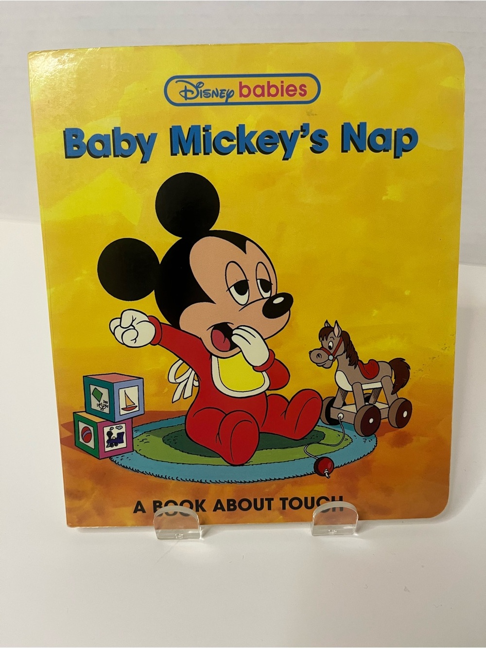 Vintage Disney Babies Grolier Board Books Baby Mickey’s Nap A Book About Touch